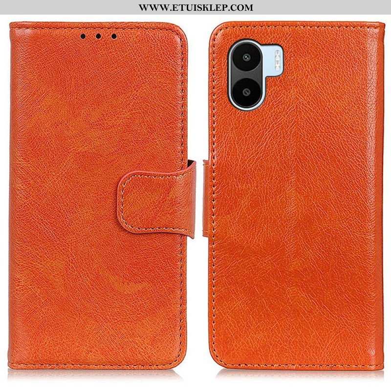 Etui Folio do Xiaomi Redmi A1 Dwoina Skóry Nappa